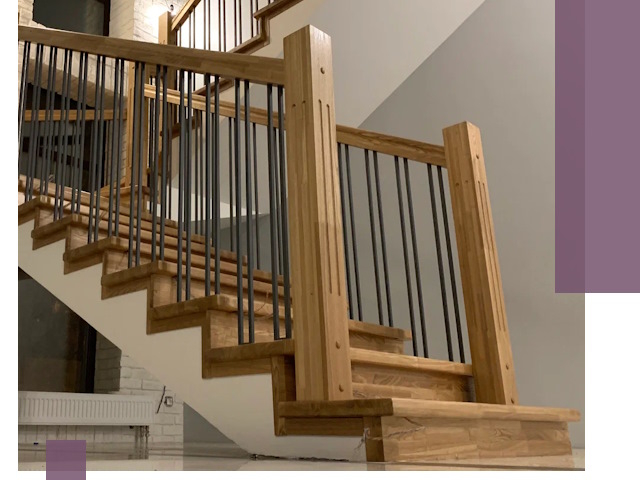 Реставрация деревянных и металлических лестниц в Колпине