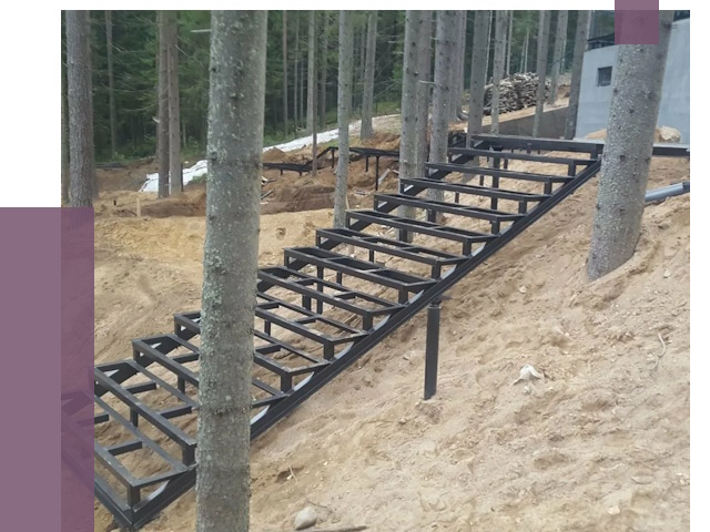 Монтаж металлических лестниц в Колпине от 13667 руб. 