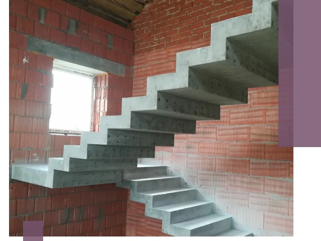 Бетонные лестницы под ключ в Колпине: монтаж, демонтаж, ремонт