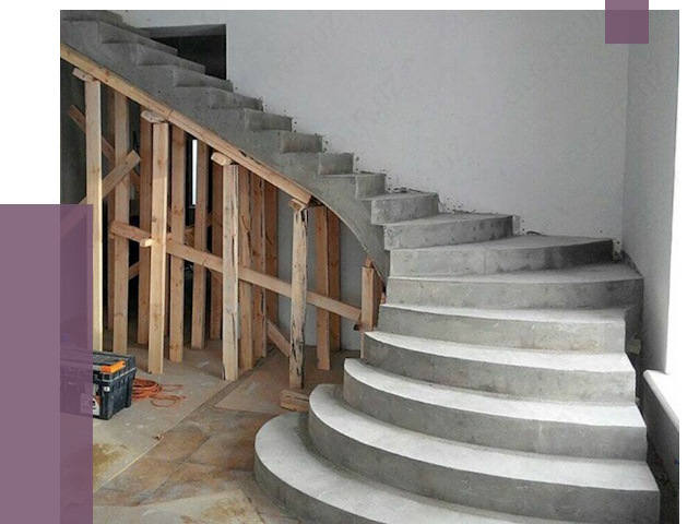 Изготовление бетонных лестниц под ключ в Колпине от 20114 руб. | ПРОЛЁТ-Клп