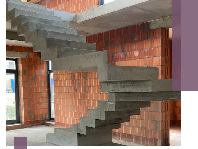 Изготовление бетонных лестниц под ключ в Колпине