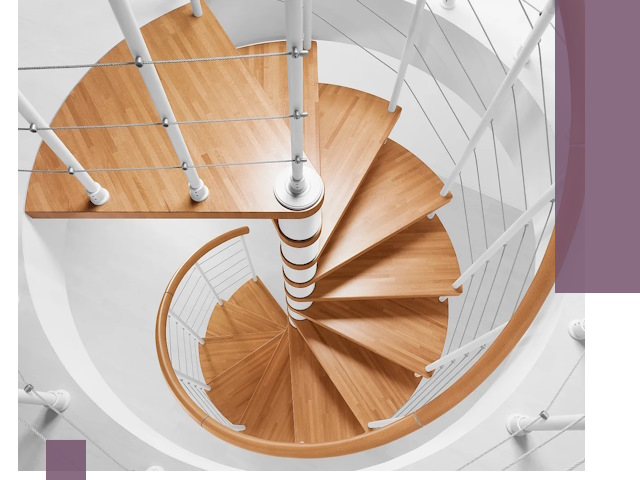 Изготовление винтовых лестниц под ключ в Колпине