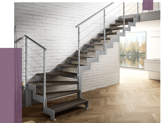 Г-образные лестницы под ключ в Колпине от 37392 руб. | ПРОЛЁТ-Клп