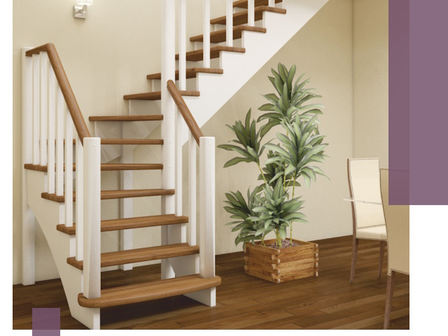 Г-образные лестницы под ключ в Колпине — изготовление и монтаж