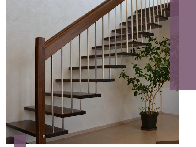 Лестницы на больцах под ключ в Колпине – изготовление и монтаж