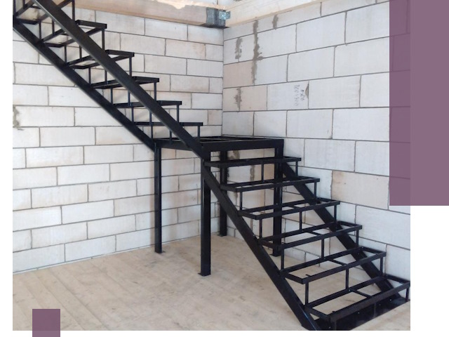 Лестницы на металлокаркасе под ключ в Колпине — изготовление и монтаж