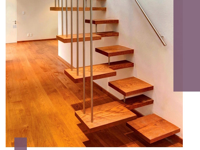 Лестницы «гусиный шаг» на заказ в Колпине для узких пространств