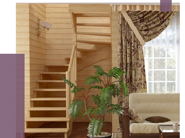 Лестницы для дачи в Колпине от 76589 руб.  | ПРОЛЁТ-Клп