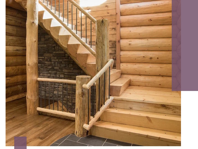 Лестницы в баню под заказ и профессиональный монтаж в Колпине