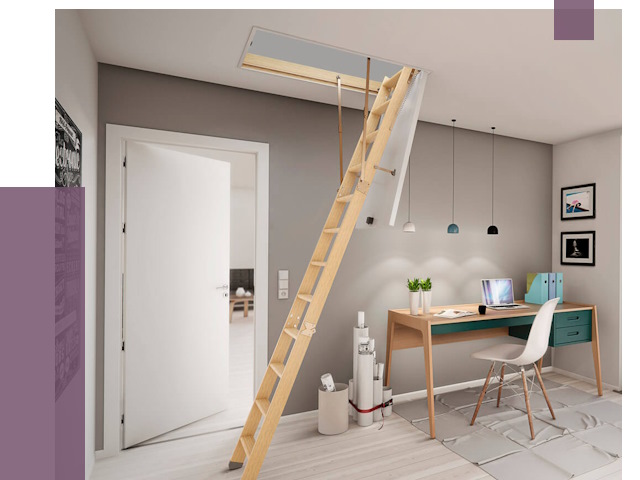 Чердачные лестницы в Колпине — от 14699 руб. | ПРОЛЁТ-Клп