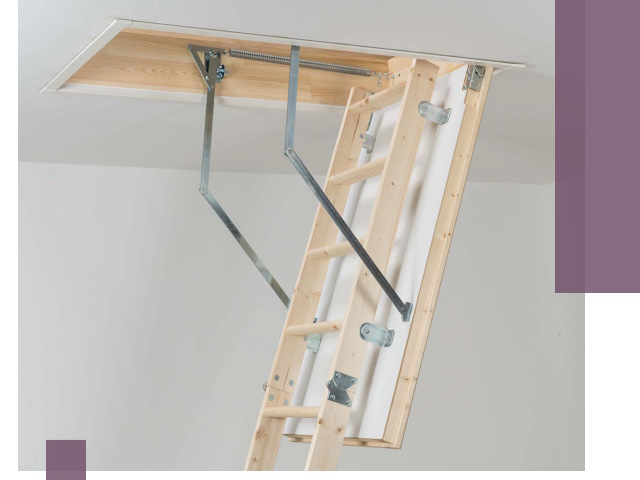 Установка чердачной лестницы под ключ в Колпине