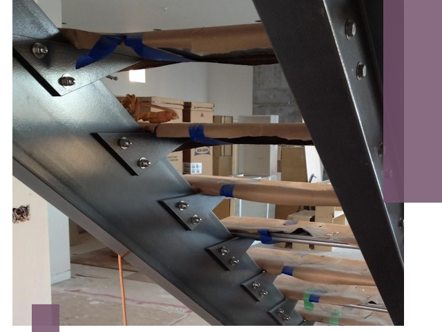 Усиление лестничных конструкций и усиление опор в Колпине