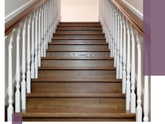 Лестницы из ясеня на заказ в Колпине — изготовление и монтаж