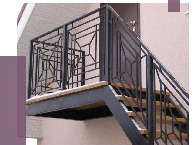 Металлические перила в Колпине от 4332 руб.  | ПРОЛЁТ-Клп