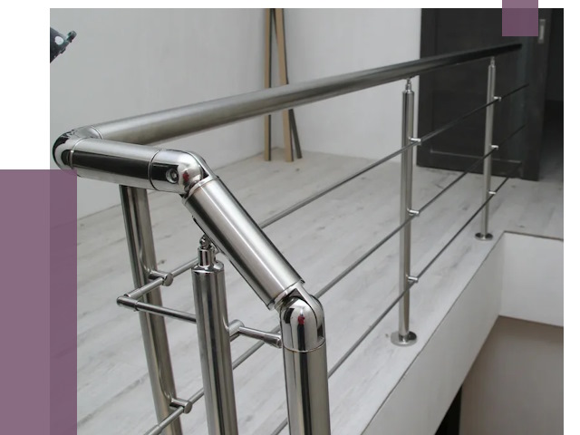 Перила из нержавеющей стали в Колпине от 9077 руб. под ключ | ПРОЛЁТ-Клп