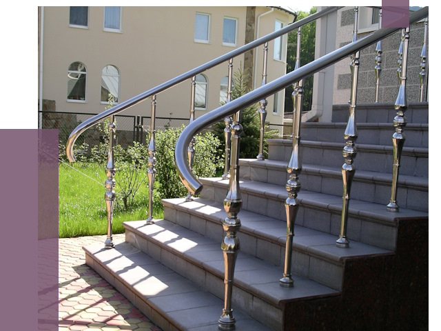 Перила для крыльца в Колпине от 10831 руб. — монтаж ПРОЛЁТ-Клп