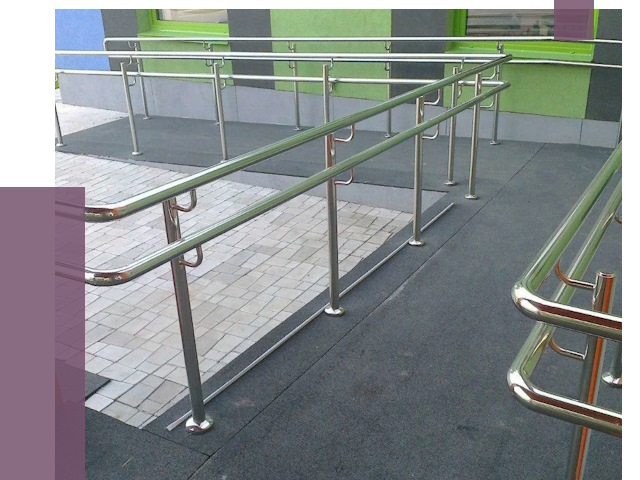 Ограждения пандусов в Колпине от 4384 руб. монтаж | ПРОЛЁТ-Клп