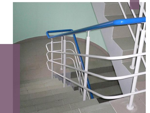 Перила в подъезде в Колпине — установка и замена от 7478 руб. | ПРОЛЁТ-Клп