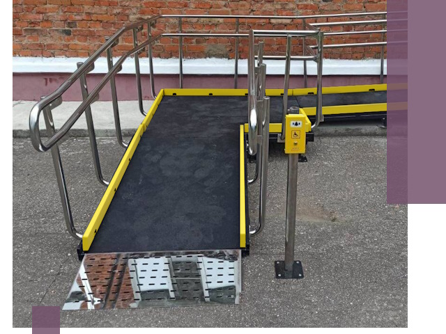 Изготовление наклонных пандусов для инвалидов в Колпине