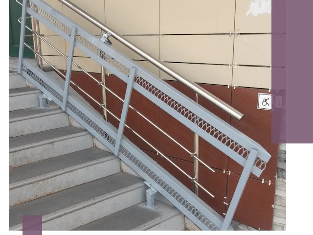 Изготовление откидных пандусов под ключ в Колпине