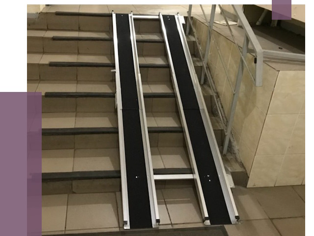 Установка пандуса в подъезд в Колпине от 8046 руб. под ключ | ПРОЛЁТ-Клп