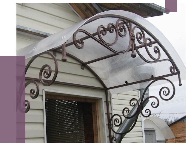 Изготовление козырьков в Колпине от 7427 руб. — заказать | ПРОЛЁТ-Клп