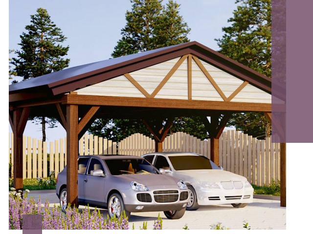 Навесы для автомобиля в Колпине — изготовление и монтаж