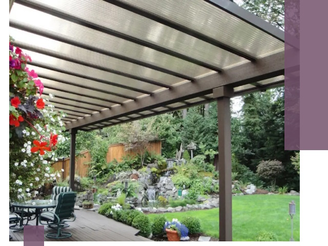 Навесы из поликарбоната под ключ в Колпине быстро и надёжно