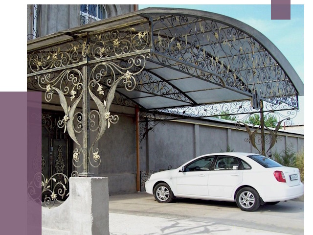 Кованые навесы в Колпине от 14699 руб. | ПРОЛЁТ-Клп