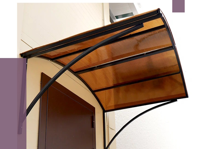 Недорогие козырьки в Колпине от 7654 руб.  | ПРОЛЁТ-Клп