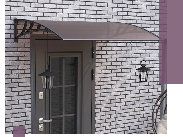 Недорогие козырьки и навесы под ключ в Колпине