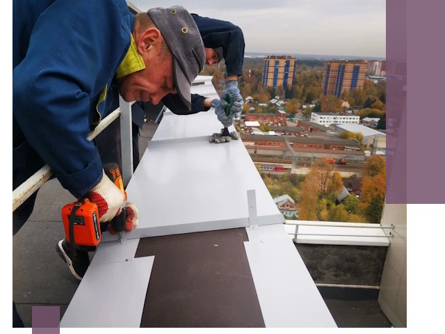 Монтаж парапетов в Колпине — установка прочных металлических ограждений