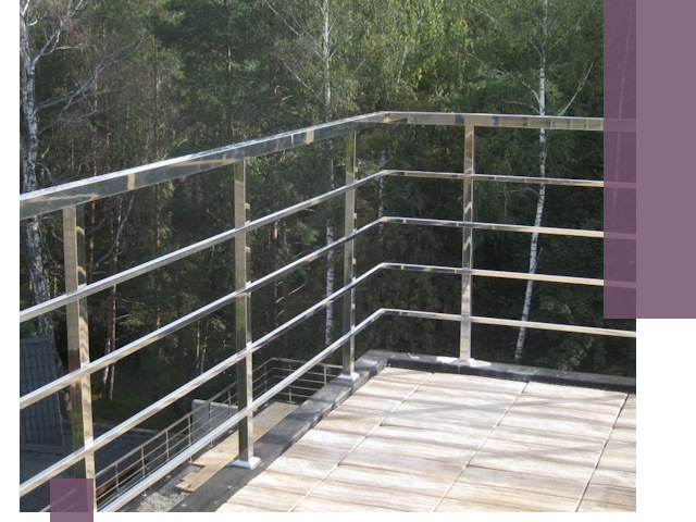 Парапеты из нержавеющей стали в Колпине — изготовление и монтаж