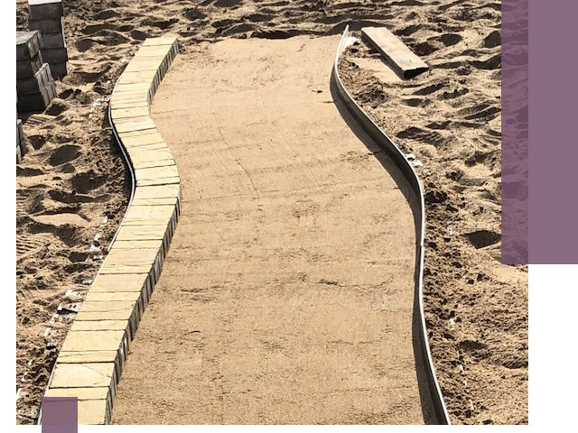 Металлические бордюры для тротуаров в Колпине — прочные и долговечные