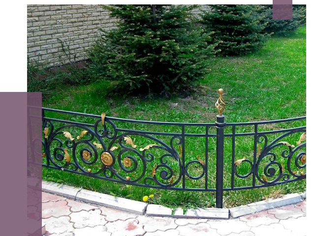 Кованые газонные ограждения в Колпине от 7685 руб. — ПРОЛЁТ-Клп
