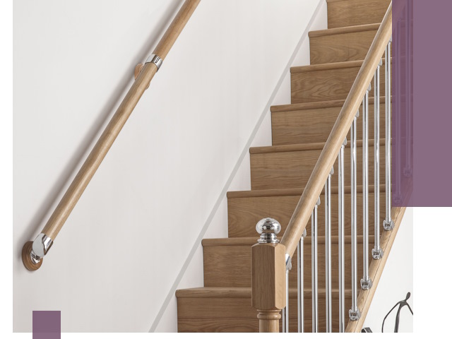 Пристенные поручни из стали и нержавейки под монтаж в Колпине